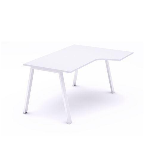 Kit Mesa Blanca L Derecha 160 x 120 Blanco/Blanco