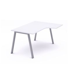 Kit Mesa Blanca L Derecha 180 x 120 Aluminio/Blanco