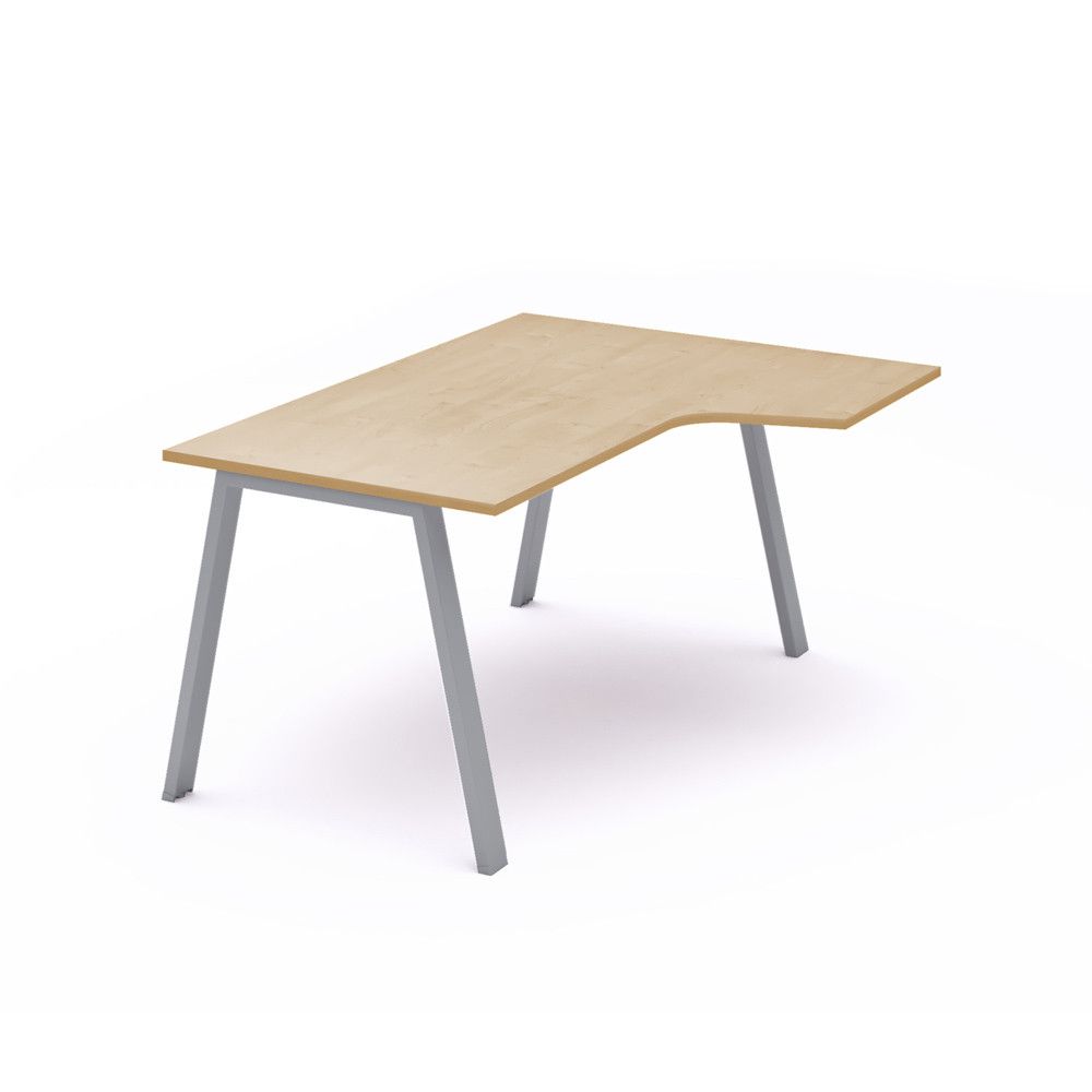 Kit Mesa Blanca L Derecha 180 x 120 Antracita/Haya