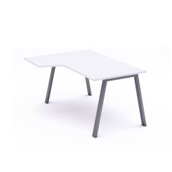 Kit Mesa Blanca L Izquierda 160 x 120 Antracita/Blanco