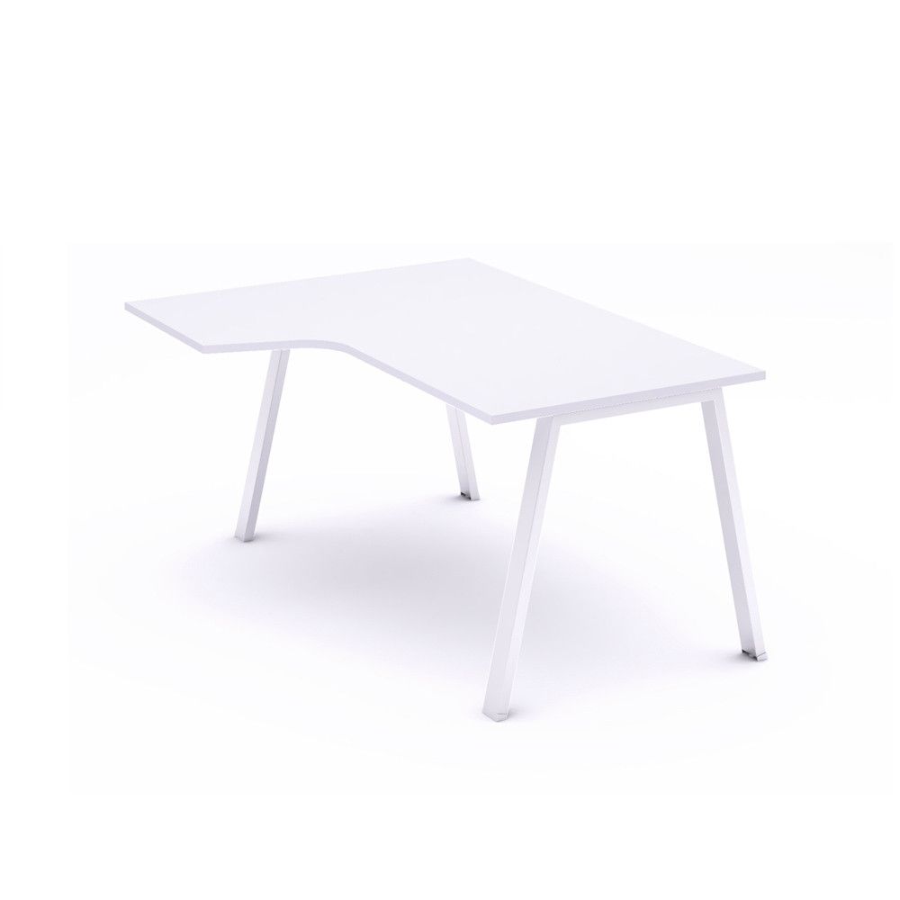 Kit Mesa Blanca L Izquierda 160 x 120 Blanco/Blanco