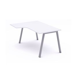 Kit Mesa Blanca L Izquierda 180 x 120 Aluminio/Blanco