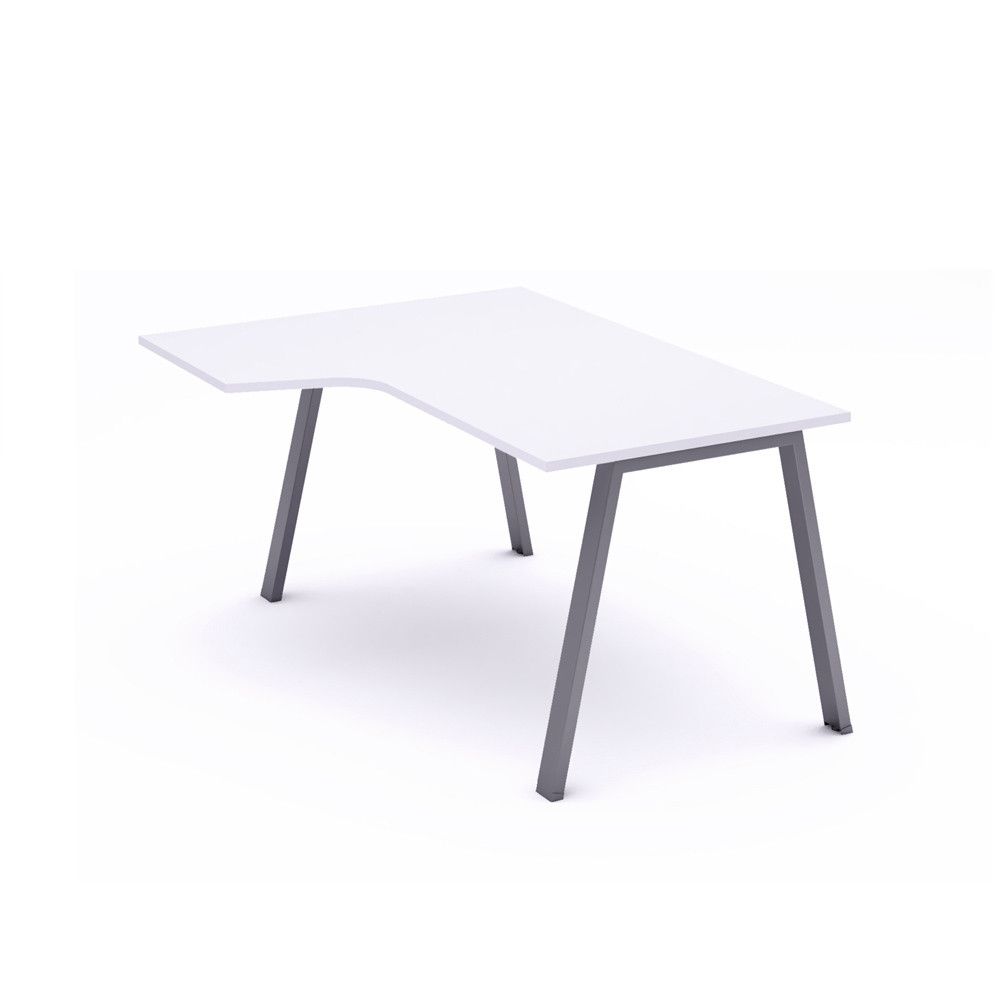 Kit Mesa Blanca L Izquierda 180 x 120 Antracita/Blanco