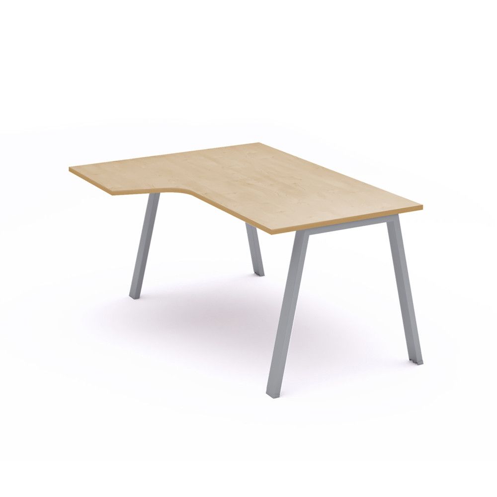 Kit Mesa Blanca L Izquierda 180 x 120 Antracita/Haya