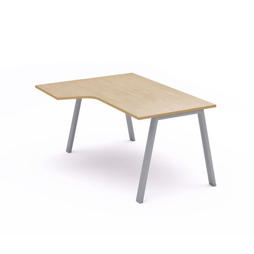 Kit Mesa Blanca L Izquierda 180 x 120 Antracita/Haya