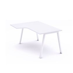 Kit Mesa Blanca L Izquierda 180 x 120 Blanco/Blanco