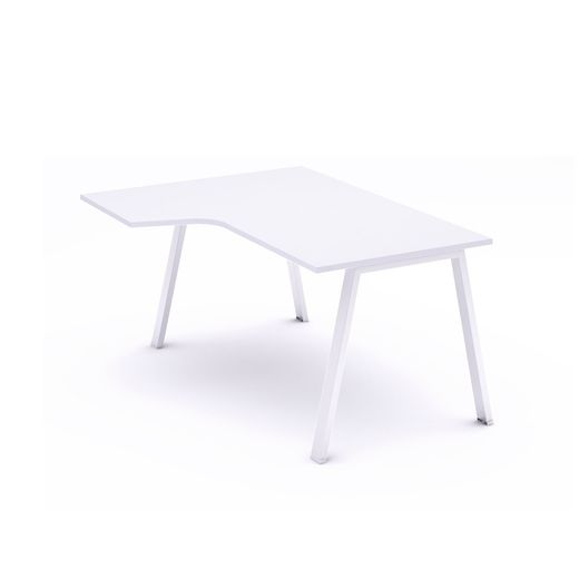 Kit Mesa Blanca L Izquierda 180 x 120 Blanco/Blanco