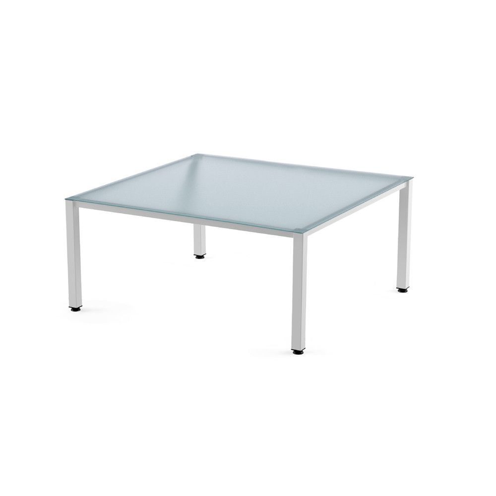 Kit Mesa Executive 120 x 120 Blanco/ Cristal