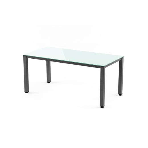 Kit Mesa Executive 120 x 80 Antracita/ Cristal Blanco