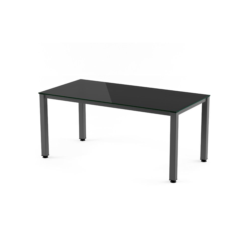 Kit Mesa Executive 140 x 80 Antracita / Cristal Negro