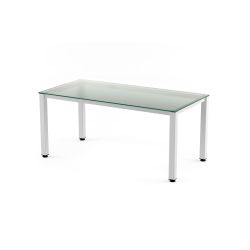 Kit Mesa Executive 140 x 80 Blanco/ Cristal