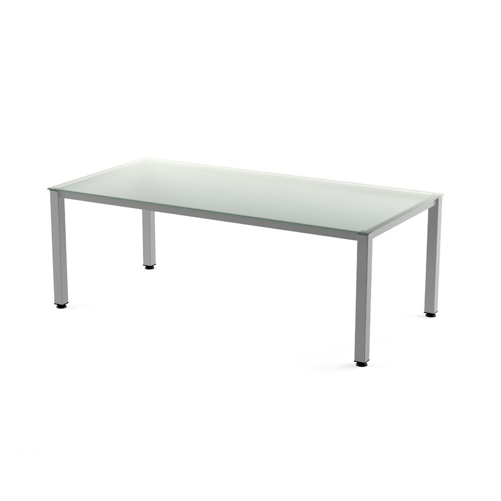 Kit Mesa Executive 200 x 100 Aluminio/ Cristal