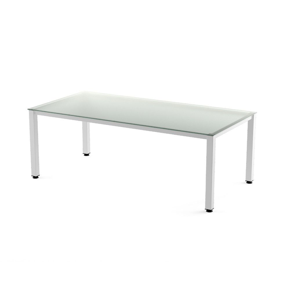 Kit Mesa Executive 200 x 100 Blanco/ Cristal