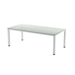 Kit Mesa Executive 200 x 100 Blanco/ Cristal