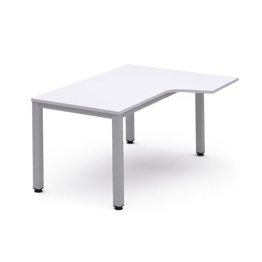 Kit Mesa Executive L Derecha 160 x 120 Aluminio/Blanco