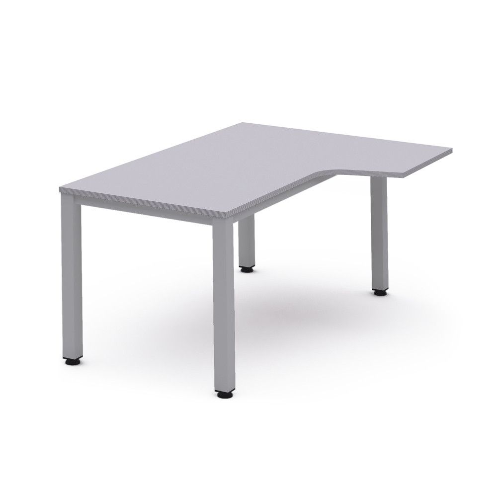 Kit Mesa Executive L Derecha 160 x 120 Aluminio/Gris