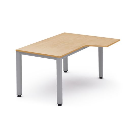 Kit Mesa Executive L Derecha 160 x 120 Aluminio/Haya