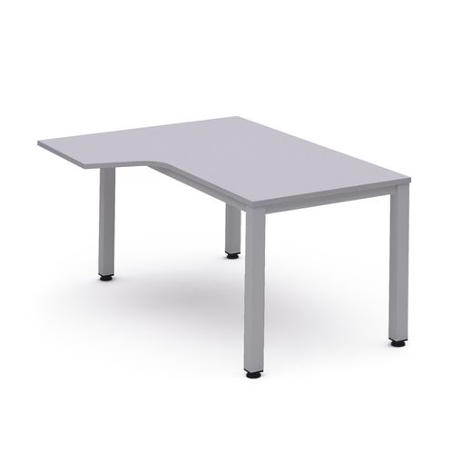 Kit Mesa Executive L Izquierda 160 x 120 Aluminio/Gris