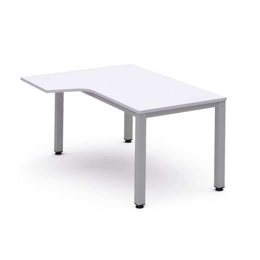Kit Mesa Executive L Izquierda 180 x 120 Aluminio/Blanco