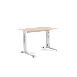 Kit Mesa Metal 120 x 60 Blanco / Haya