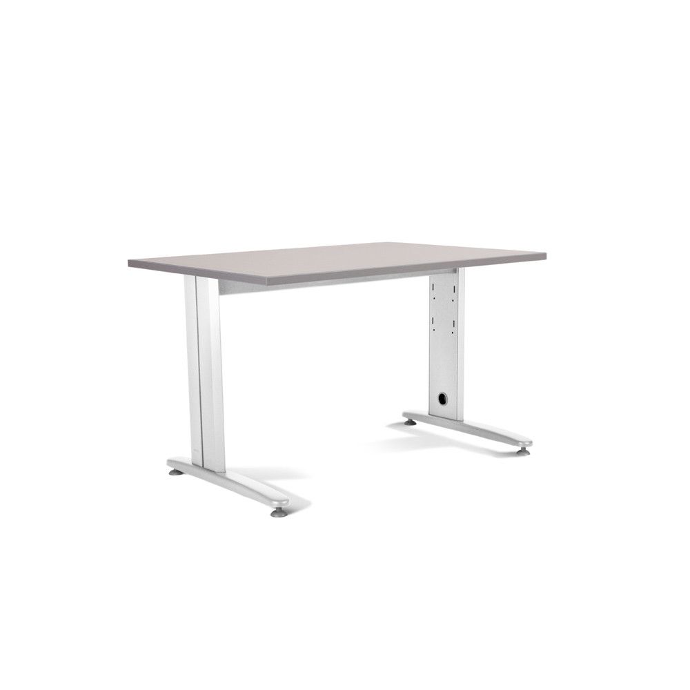 Kit Mesa Metal 140 x 80 Blanco / Gris