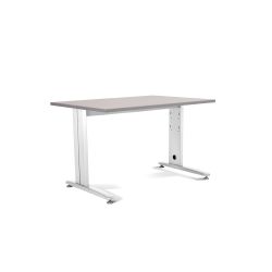 Kit Mesa Metal 140 x 80 Blanco / Gris