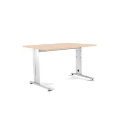 Kit Mesa Metal 140 x 80 Blanco / Haya