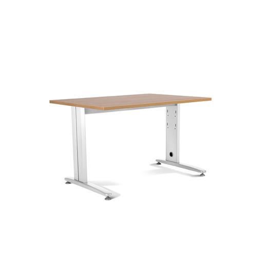 Kit Mesa Metal 140 x 80 Blanco / Roble