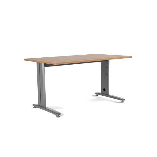 Kit Mesa Metal 160 x 80 Aluminio / Roble