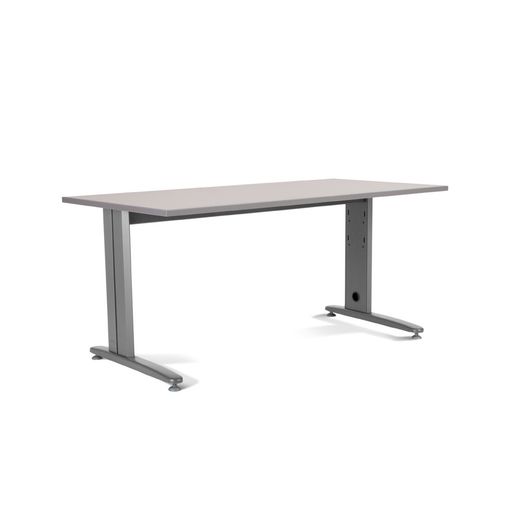 Kit Mesa Metal 180X80 Aluminio / Gris