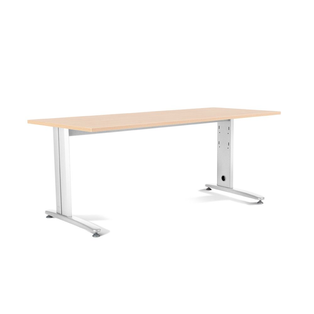 Kit Mesa Metal 200 x 80 Blanco / Haya