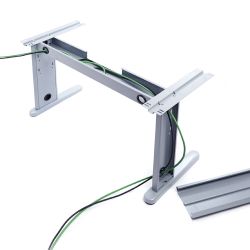 Kit Mesa Metal 200X80 Aluminio / Gris