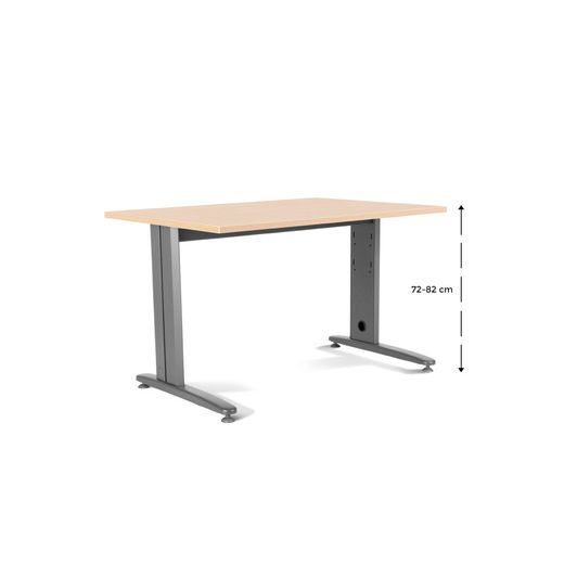 Kit Mesa Metal Ajustable 140 x 80 Aluminio / Haya