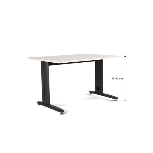 Kit Mesa Metal Ajustable 140 x 80 Antracita / Blanco