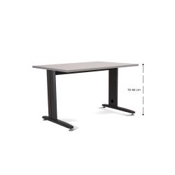 Kit Mesa Metal Ajustable 140 x 80 Antracita / Gris