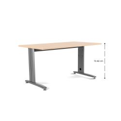 Kit Mesa Metal Ajustable 160 x 80 Aluminio / Haya