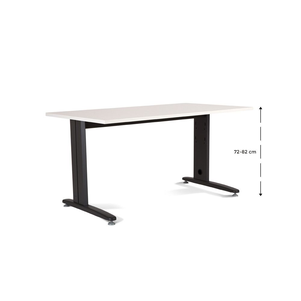 Kit Mesa Metal Ajustable 160 x 80 Antracita / Blanco