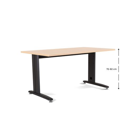 Kit Mesa Metal Ajustable 160 x 80 Antracita / Haya