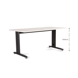 Kit Mesa Metal Ajustable 180 x 80 Antracita / Blanco