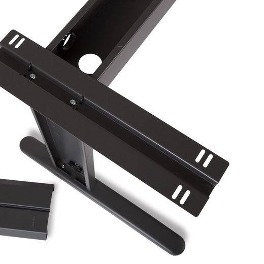 Kit Mesa Metal Ajustable 180 x 80 Blanco / Haya