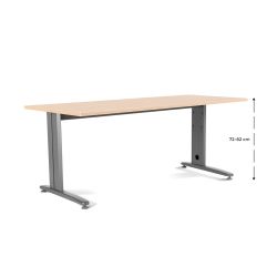 Kit Mesa Metal Ajustable 200 x 80 Aluminio / Haya