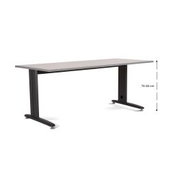Kit Mesa Metal Ajustable 200 x 80 Antracita / Gris