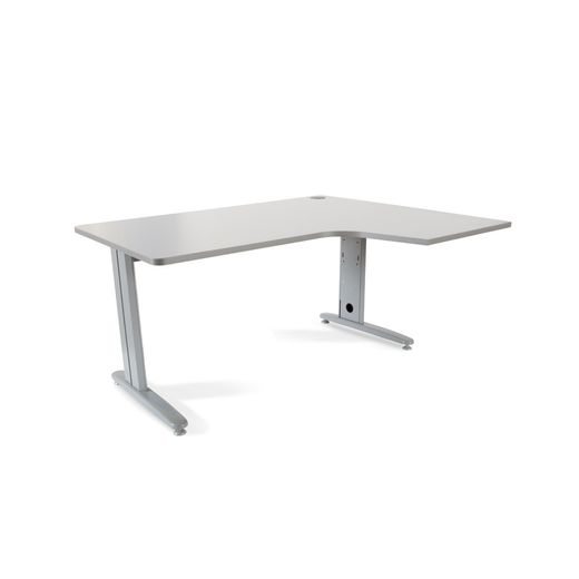 Kit Mesa Metal L Derecha 160 x 120 Aluminio/Gris