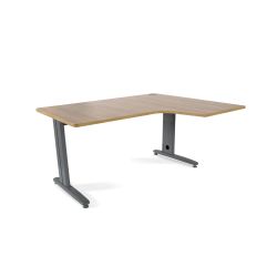 Kit Mesa Metal L Derecha 160 x 120 Antracita/Roble