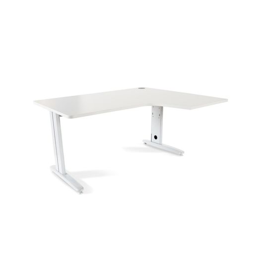 Kit Mesa Metal L Derecha 160 x 120 Blanco/Blanco