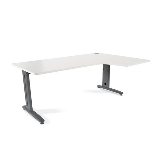Kit Mesa Metal L Derecha 180 x 120 Antracita/Blanco