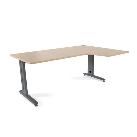 Kit Mesa Metal L Derecha 180 x 120 Antracita/Haya