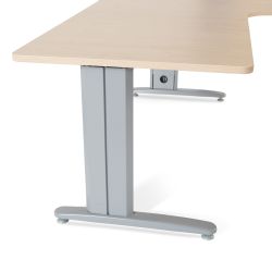 Kit Mesa Metal L Derecha 180 x 120 Blanco/Gris