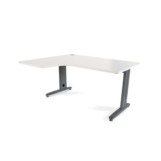 Kit Mesa Metal L Izquierda 160 x 120 Antracita/Blanco