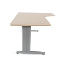 Kit Mesa Metal L Izquierda 160 x 120 Antracita/Blanco